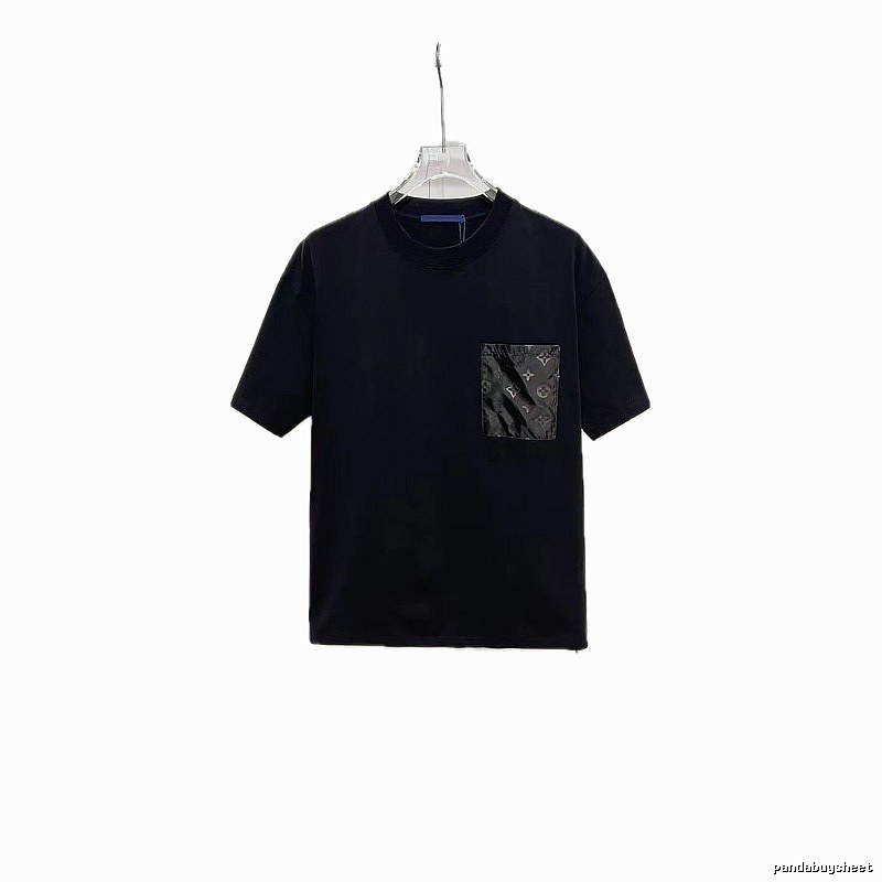 Louis Vuitton Monogram Casual Style Black T-Shirt