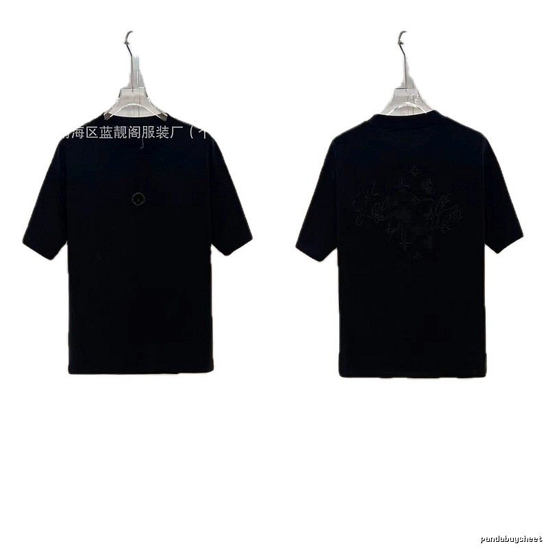 Louis Vuitton Monogram Trendy & Cool Black Short-sleeve T-shirt