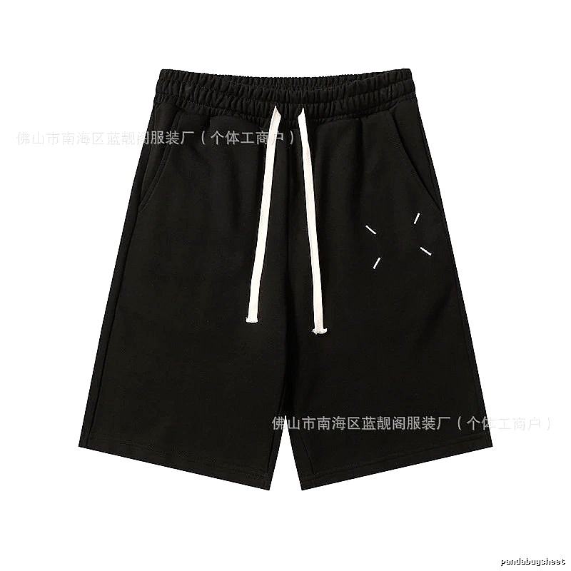 Maison Margiela minimalist style black shorts