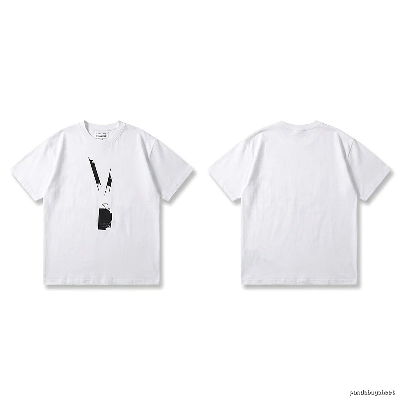 Maison Margiela minimalist style white T-shirt