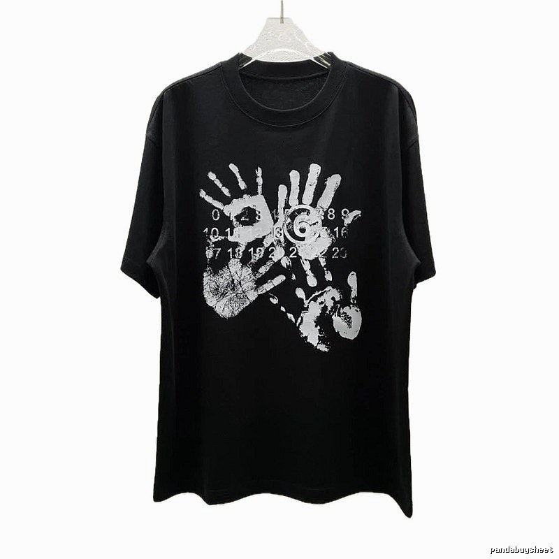 Maison Margiela MM6 Street Style Black T-Shirt
