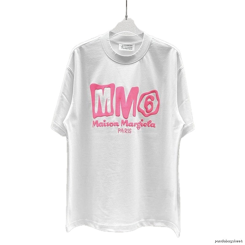 Maison Margiela MM6 Streetwear Brand White Short-sleeve T-shirt