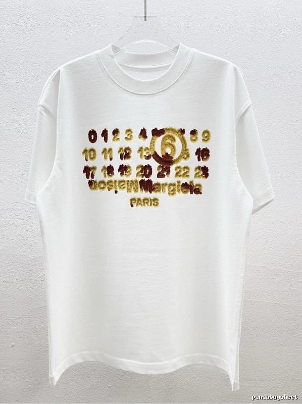 Maison Margiela Number Series High-Street White T-Shirt