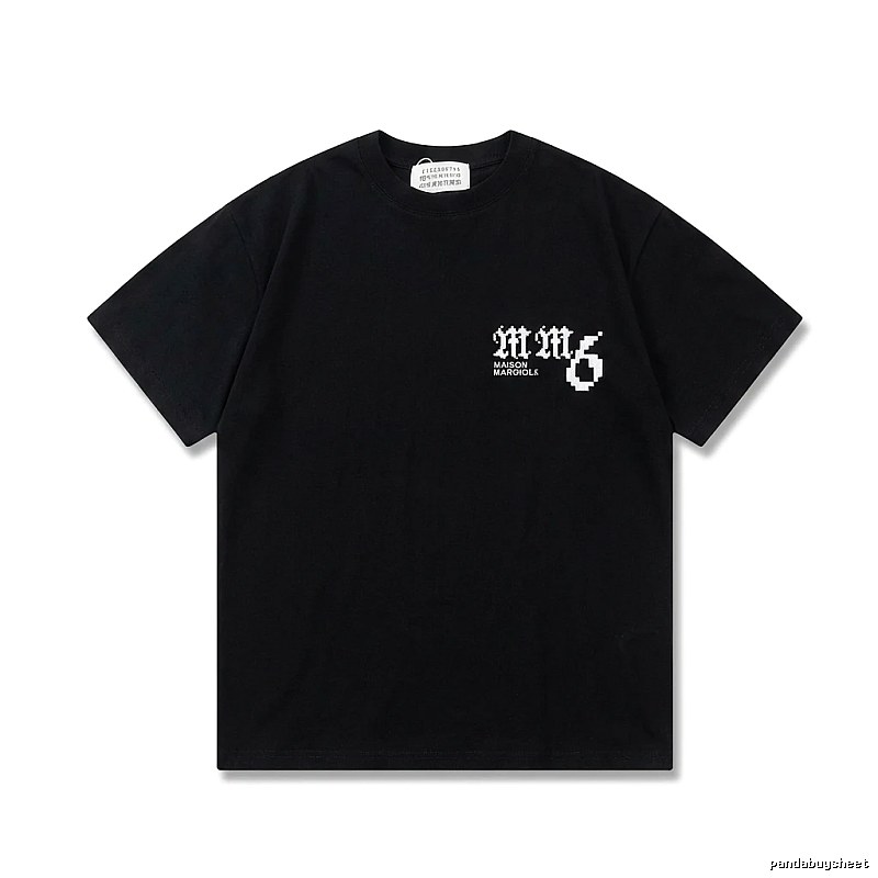 Maison Margiela pixel - style black T - shirt