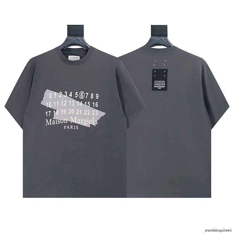 Maison Margiela Trendy Cool Digital Print Dark Grey T-Shirt