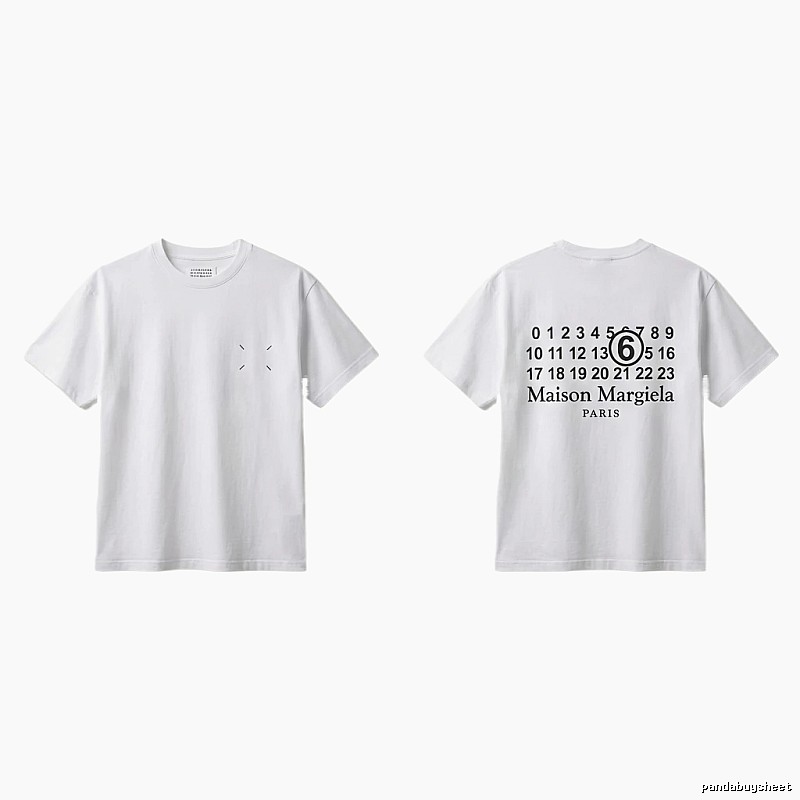 Maison Margiela white T-shirt with digital printing