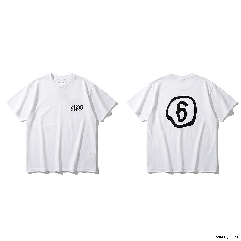 Maison Margiela white T-shirt with digital printing