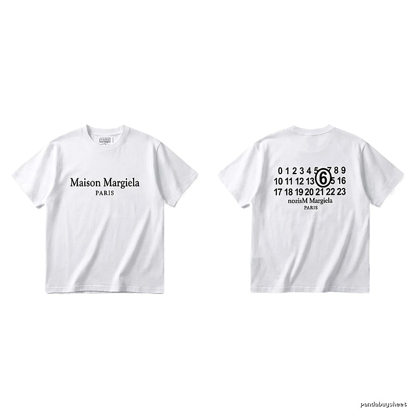 Maison Margiela white T-shirt with digital printing