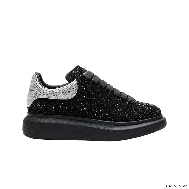 McQueen Thick-soled Trendy and Cool Black Shoes