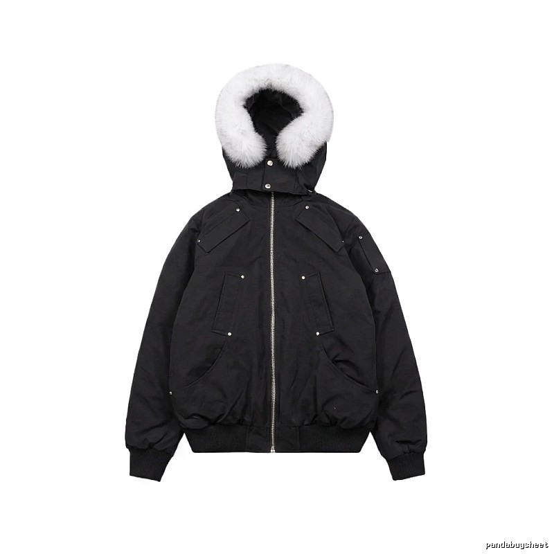 Michael Kors black utility-style down jacket
