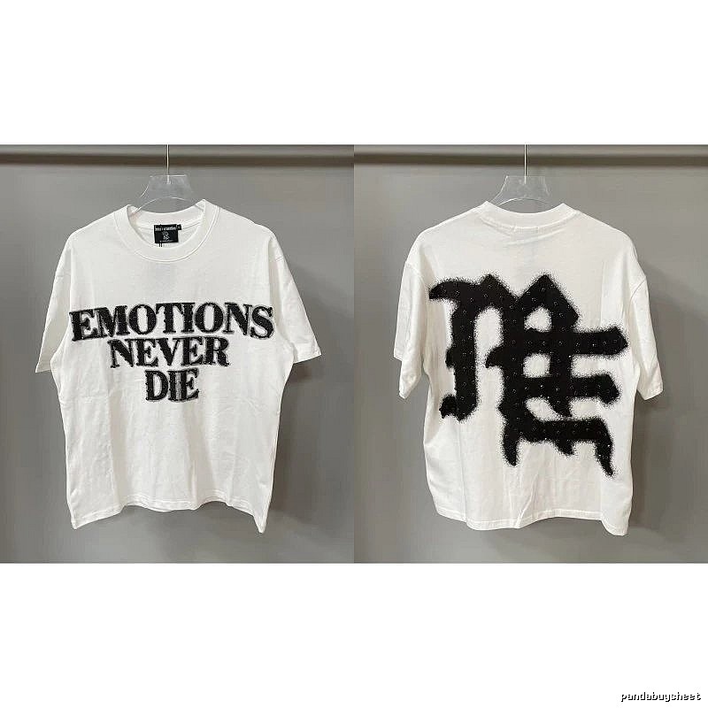 Mixed Emotion Graffiti Street Style White T-Shirt