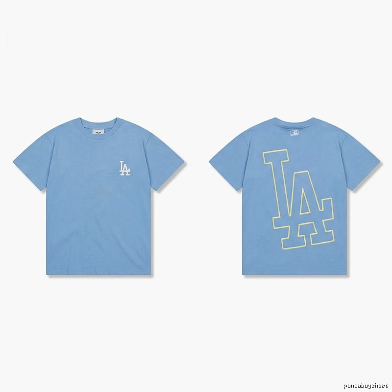 MLB LA Series Simple Style Blue T-shirt