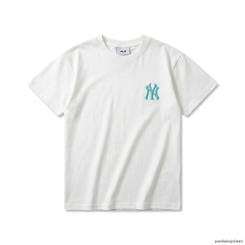 MLB NY Series Simple Style White T-shirt