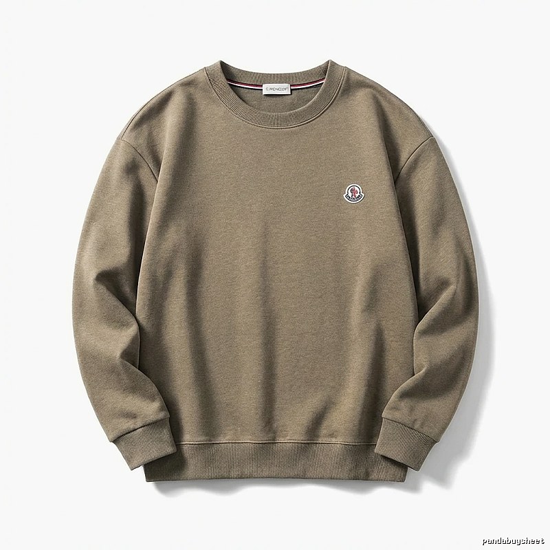 Moncler Crewneck Simple Style Sweatshirt (Khaki)