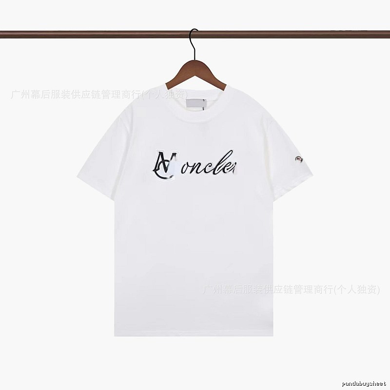 Moncler Letter Print Casual White T-Shirt