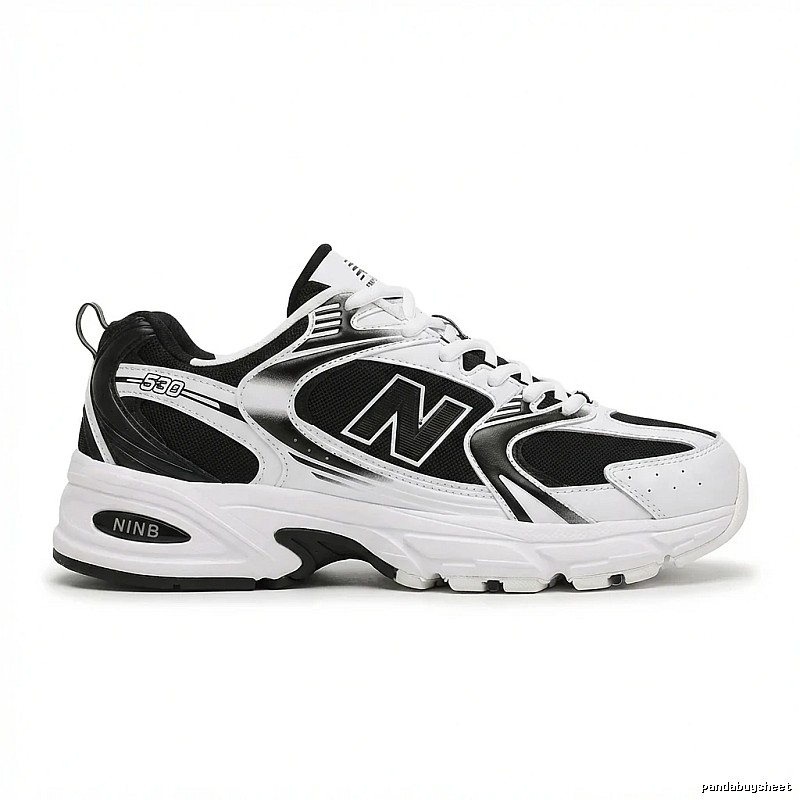 New Balance 530 retro black and white shoes