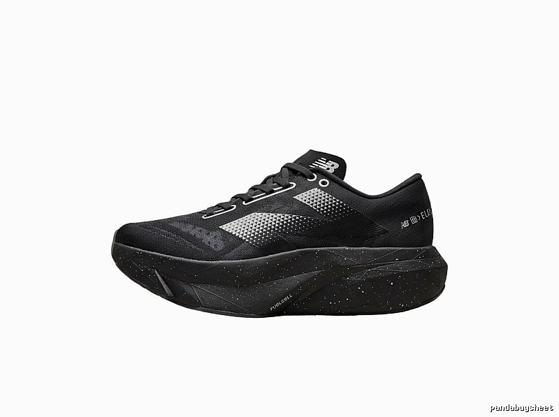 New Balance retro-style black running shoes