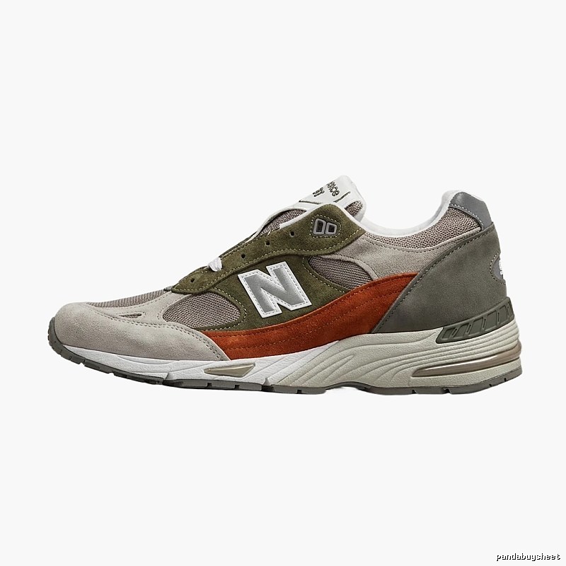 New Balance retro-style gray-brown sports shoes