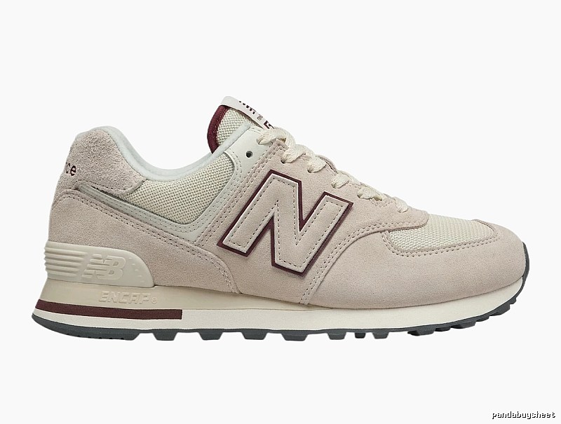 New Balance retro-style light gray sports shoes