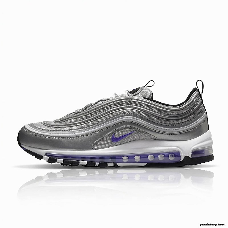 Nike Air Max 97 Silver Purple Trend Running Shoes