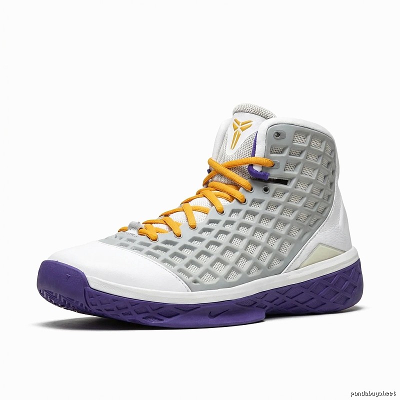 Nike high-top trendy gray-white-purple shoes