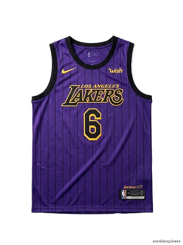 Nike LBJ Lakers purple jersey