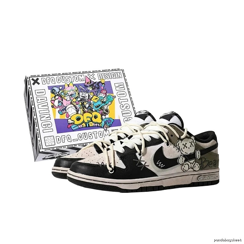 Nike Trendy Black and White Retro Board Shoes