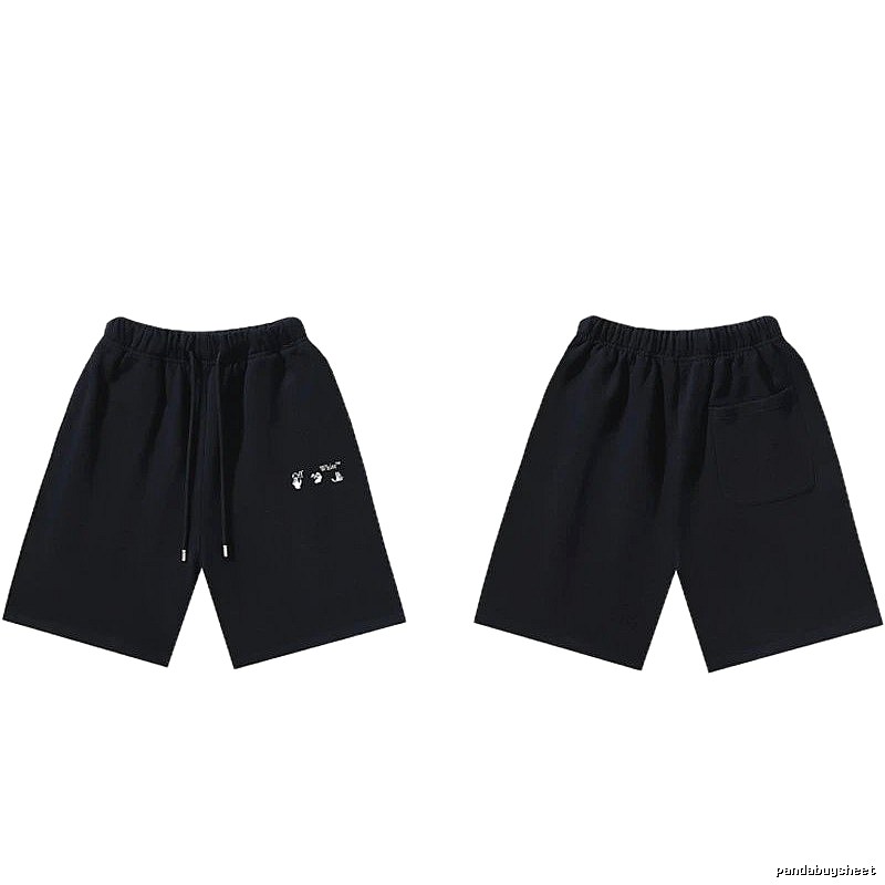Off-White 016 Style Black Trendy and Cool Shorts