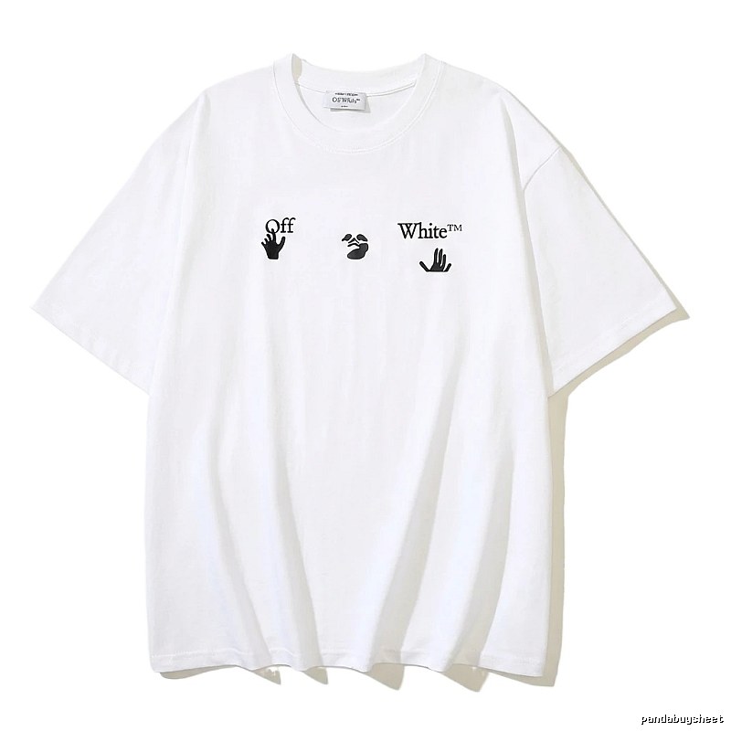 Off-White Gesture Print Style White T-shirt
