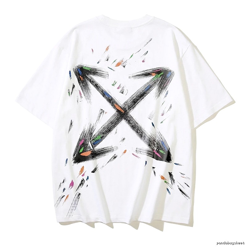 Off-White Graffiti Style White T-shirt