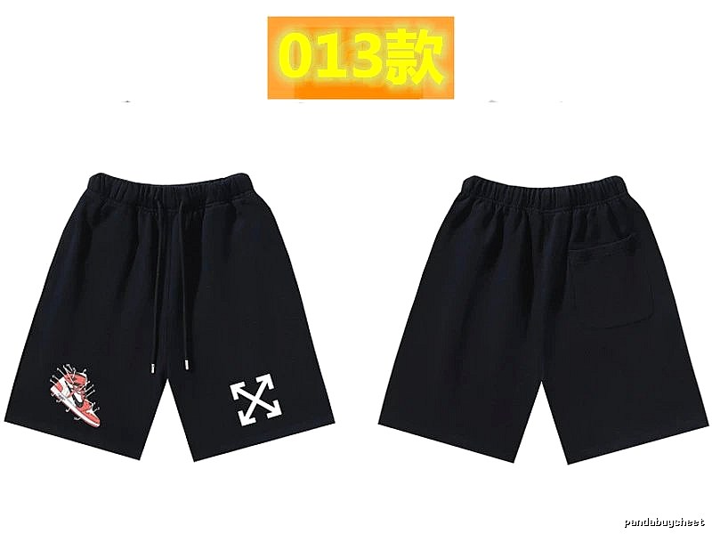 Off-White Style 013 Trendy Cool Black Shorts