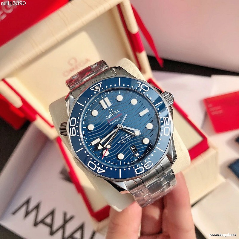 Omega Smart-Casual Seamaster Dive Watch - blue wave dial