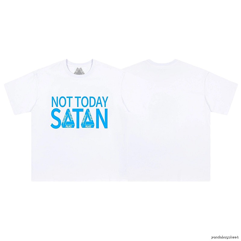 Palace Letter Print Street Style White Short-sleeve T-shirt