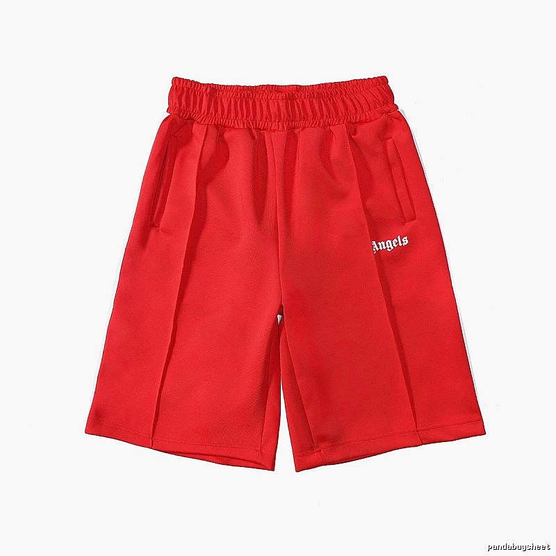 Palm Angels Lightweight Track shorts Black Side Stripe for Trend Styling