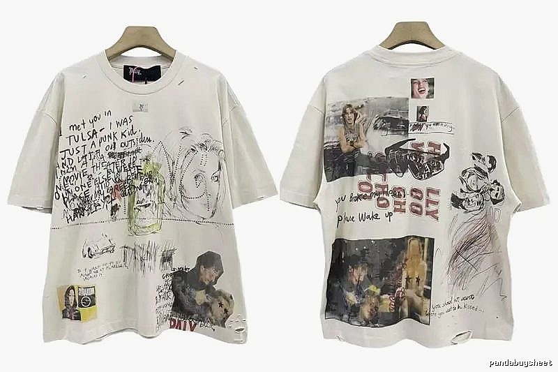 Paly Hollywood Graffiti Vintage Off-white T-shirt