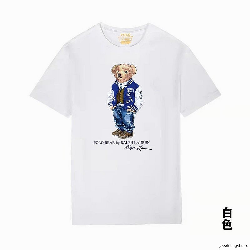 Ralph Lauren Bear Trend Brand White T-shirt