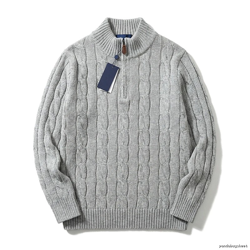 Ralph Lauren classic grey cable-knit sweater