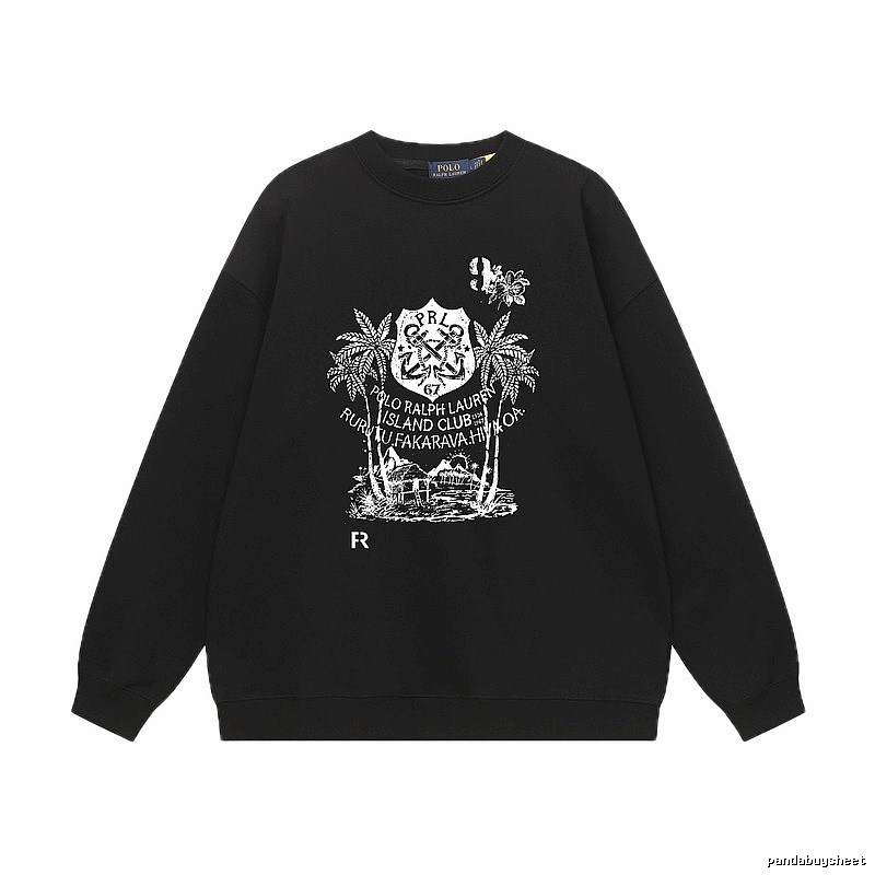 Ralph Lauren island-style black sweatshirt