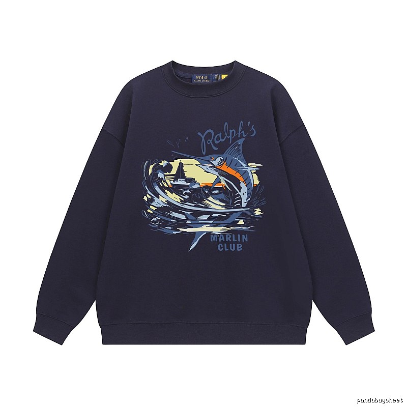 Ralph Lauren Marin Club Navy Blue Sweatshirt