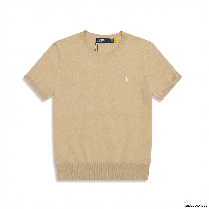 Ralph Lauren minimalist style beige knitted sweater