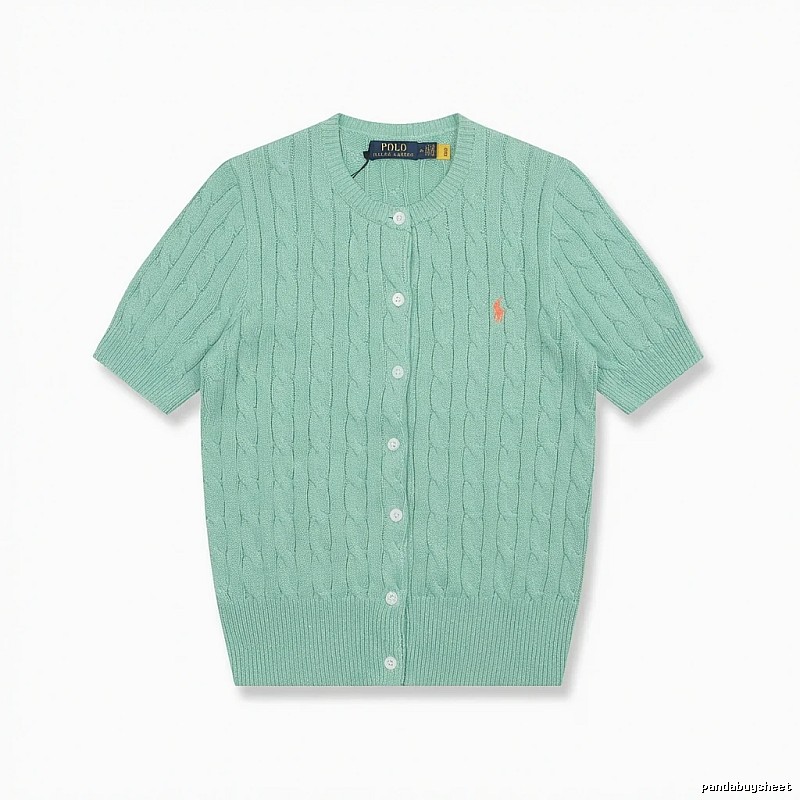Ralph Lauren Polo light green knitted cardigan