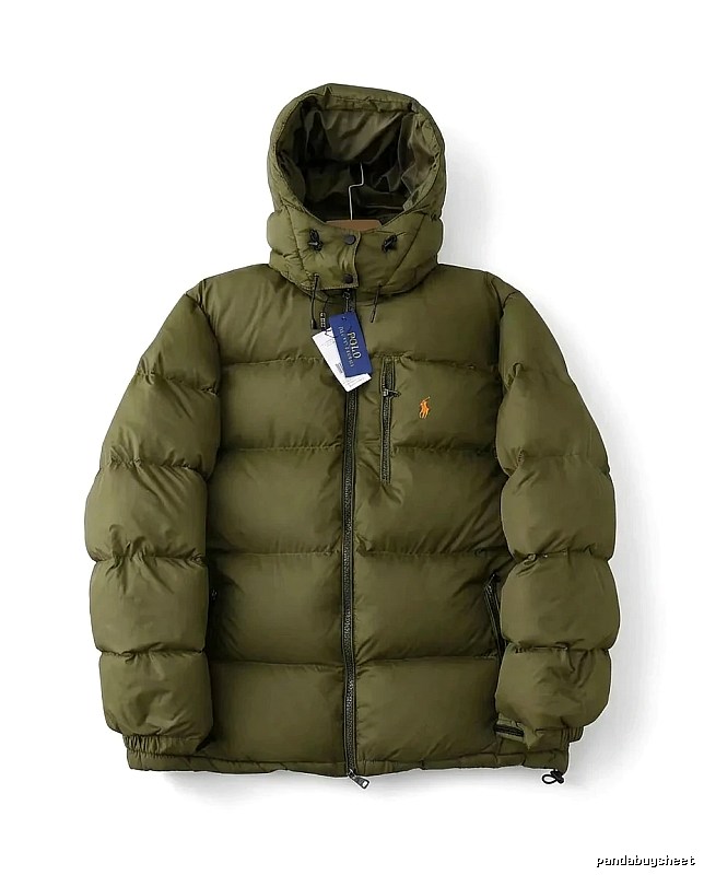 Ralph Lauren Polo Military Green Trendy Down Jacket