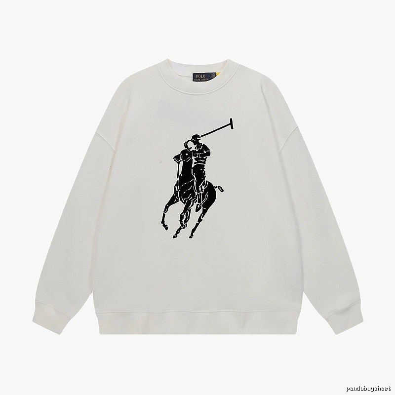 Ralph Lauren Polo Retro Style White Sweatshirt