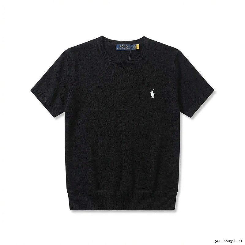 Ralph Lauren Polo series black short-sleeved shirts
