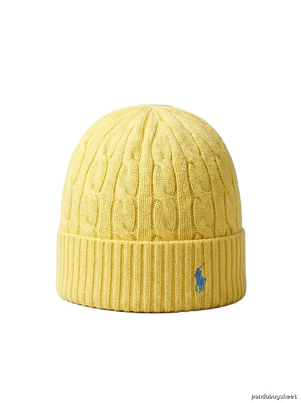 Ralph Lauren Polo Yellow Knitted Hat