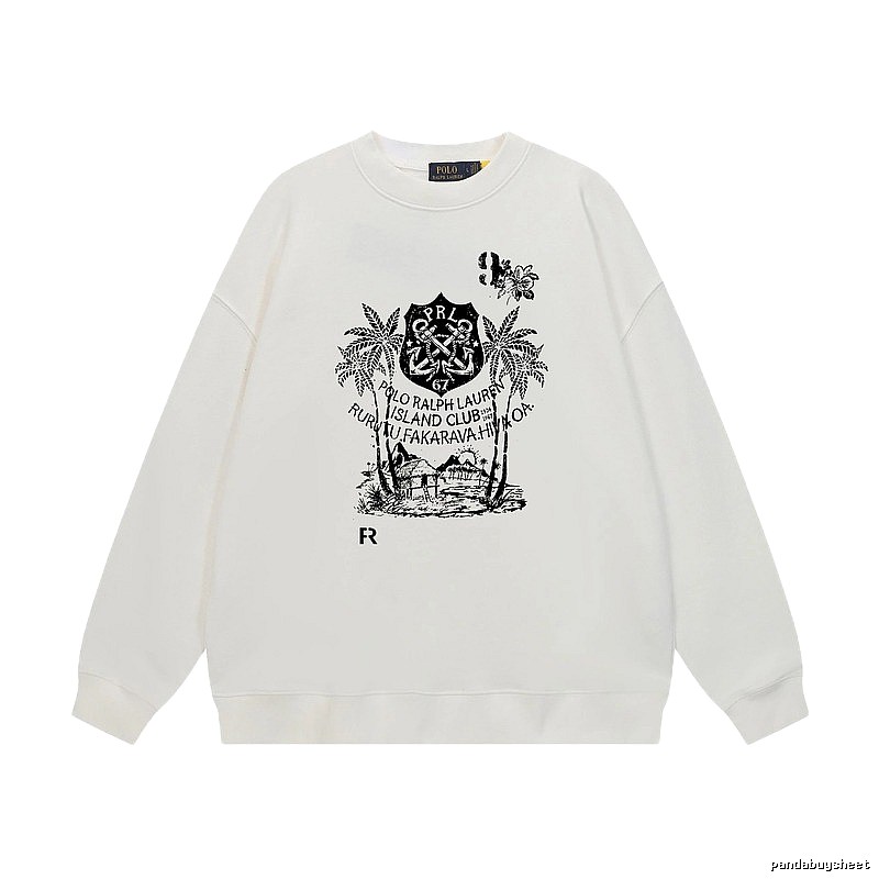 Ralph Lauren retro-style white sweatshirt