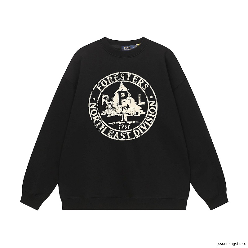 Ralph Lauren vintage-style black sweatshirt