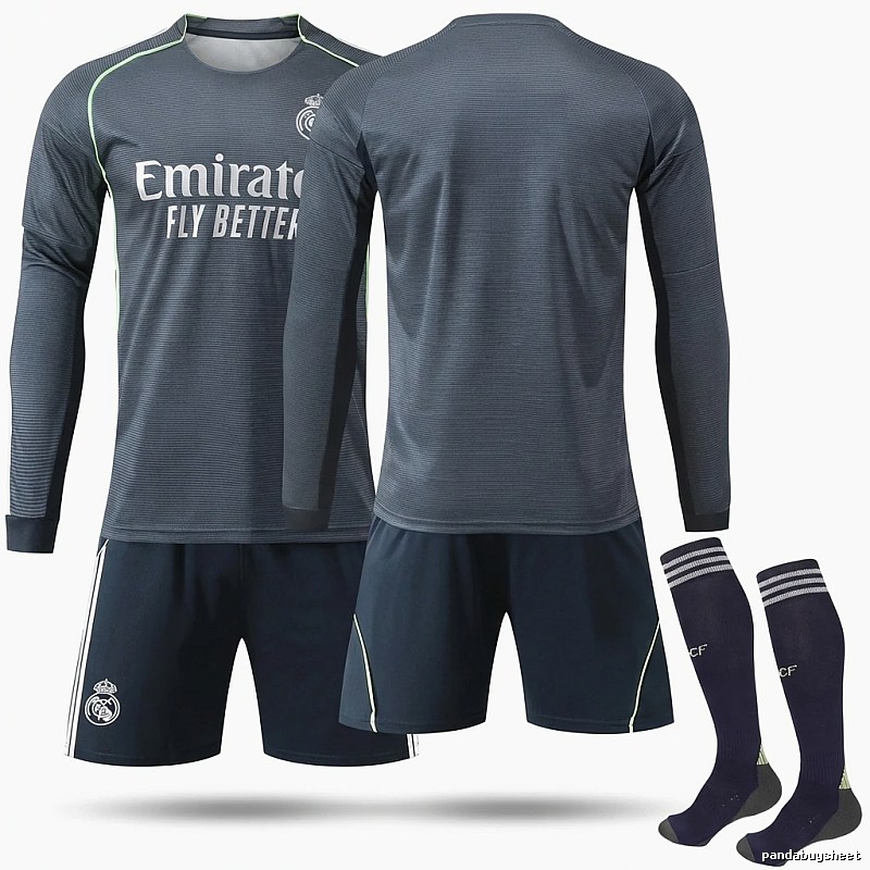 Real Madrid sporty gray suit