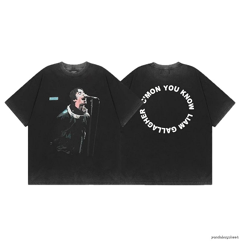 Represent Character Print Vintage Black T-Shirt