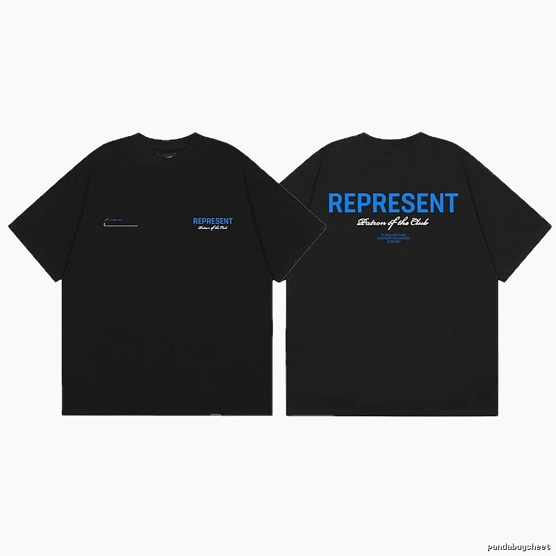 REPRESENT Club High Street Black T-Shirt